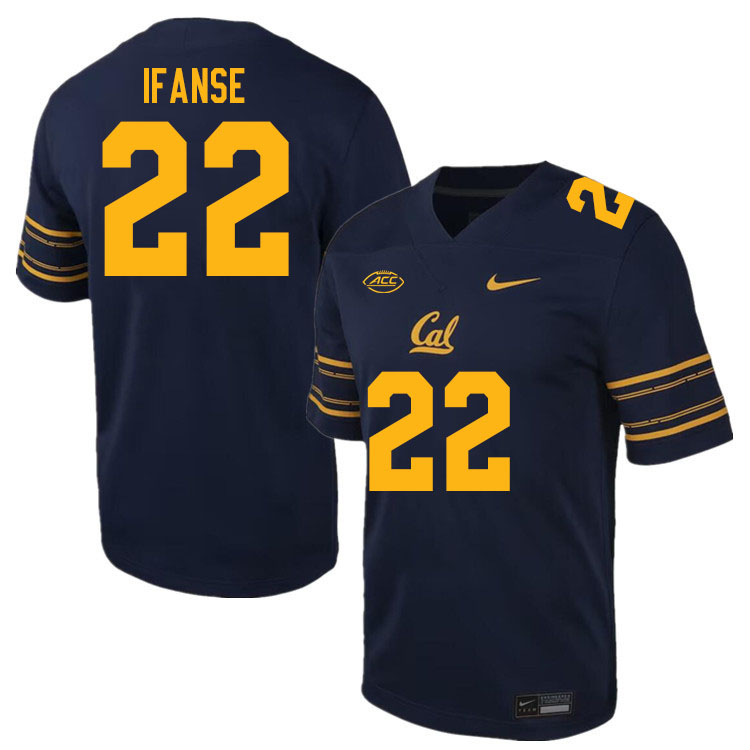 California Golden Bears #22 Isaiah Ifanse ACC Conference College Football Jerseys Stitched Sale-Navy